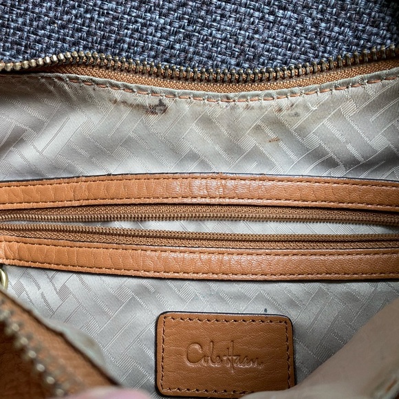 Cole Haan Rusty Brown Orange Leather Hobo Shoulder Bag with Dust Bag - Picture 7 of 16